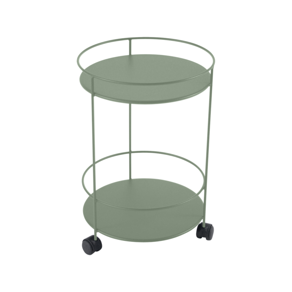 Guinguette - Double Solid Top Side Table with Wheels